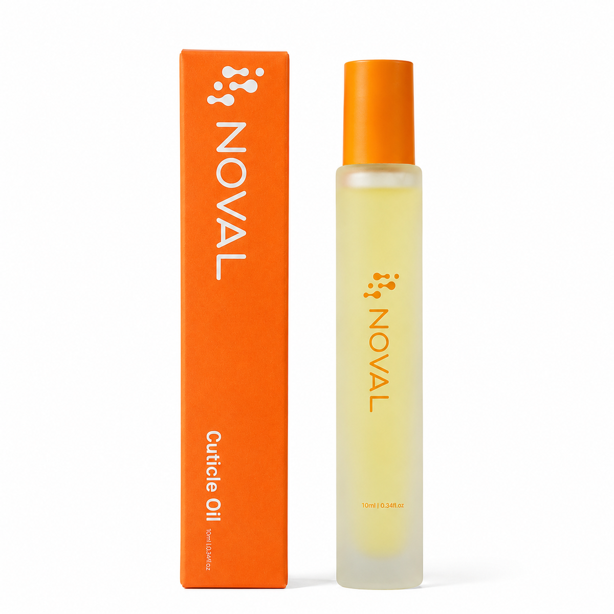 NOVAL Citrus Roll-On Cuticle Oil with Jojoba Oil, 0.34 fl oz