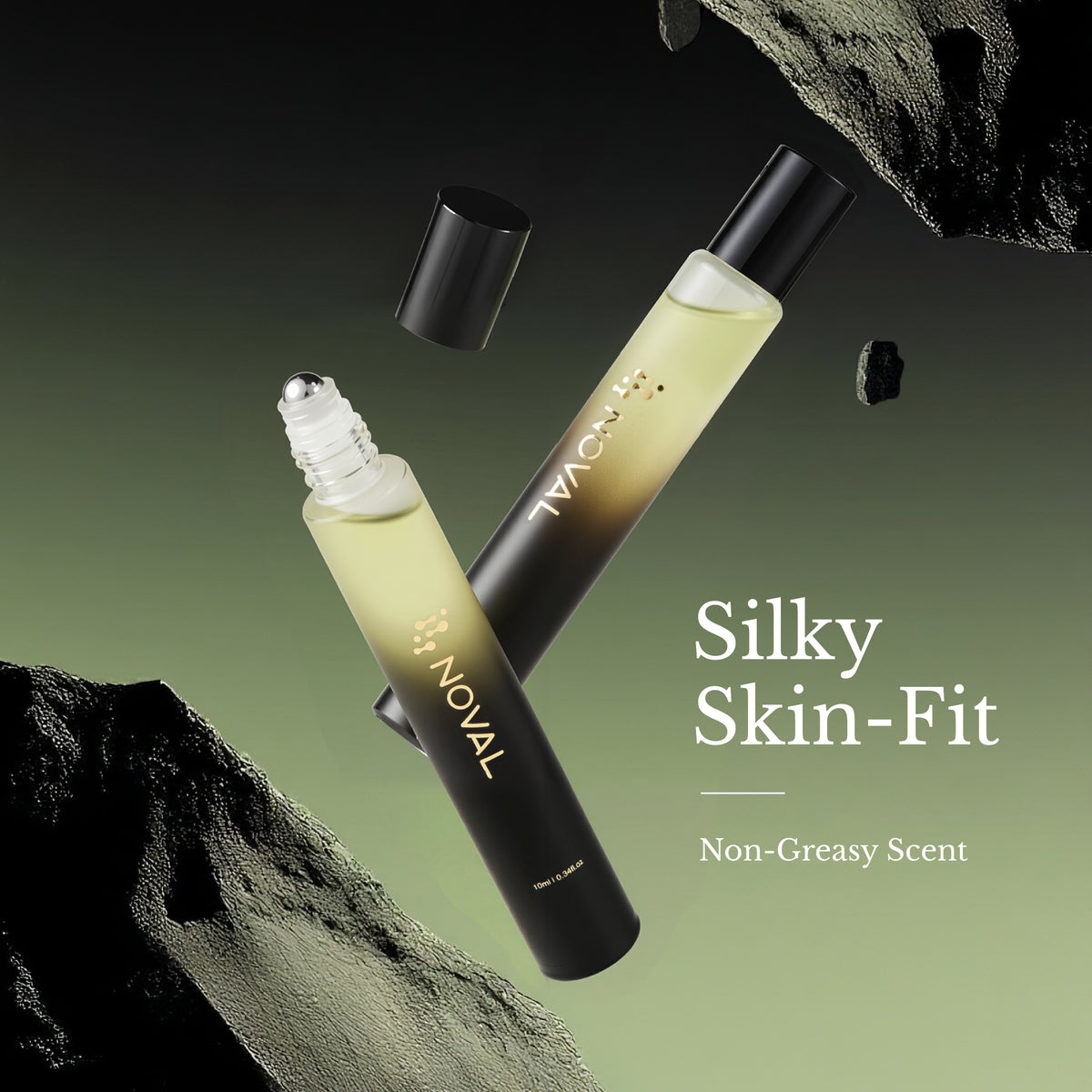 NOVAL Cedarwood Roll-On Cuticle Oil with Jojoba Oil