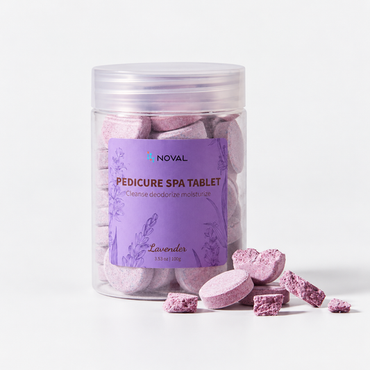 NOVAL Lavender Pedicure Spa Tablets for Nail Salons, 50 Count