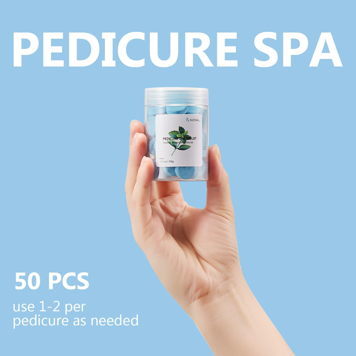 NOVAL pedicure spa tablets, 50 pieces