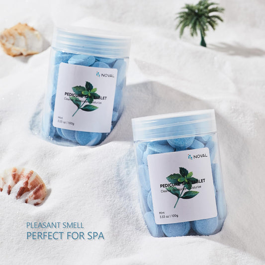 NOVAL mint pedicure spa tablets, 50 count