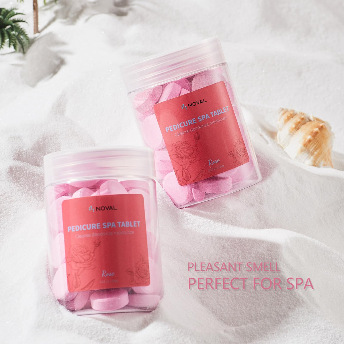 NOVAL rose pedicure spa tablets for pedicure spa use