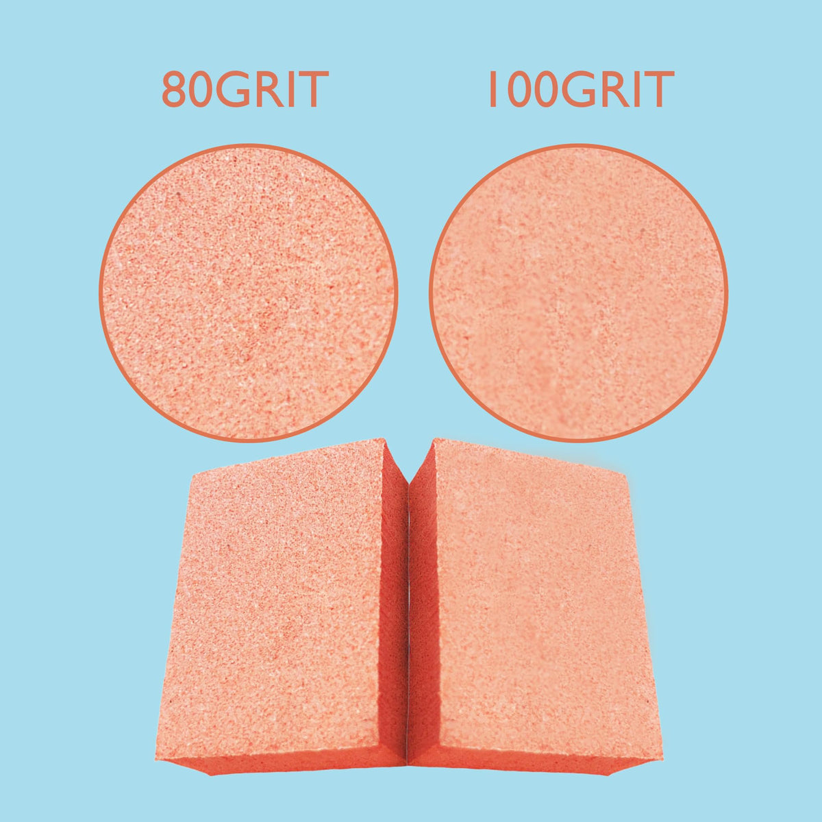 80 and 100 grit mini nail buffer surfaces