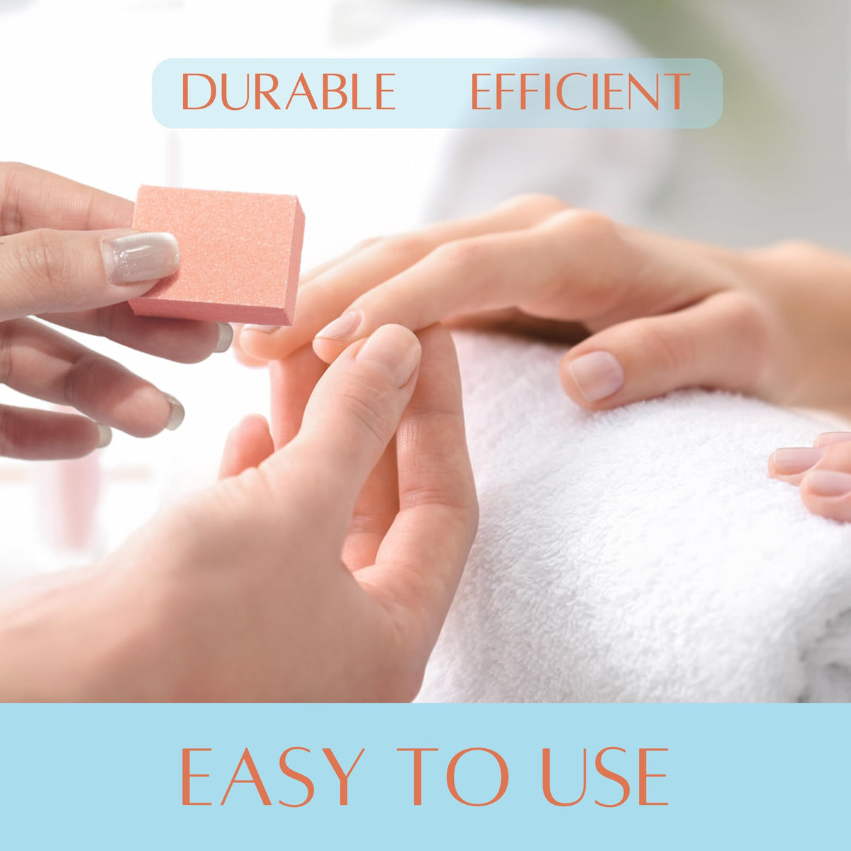 Mini disposable nail buffer for manicure salon use